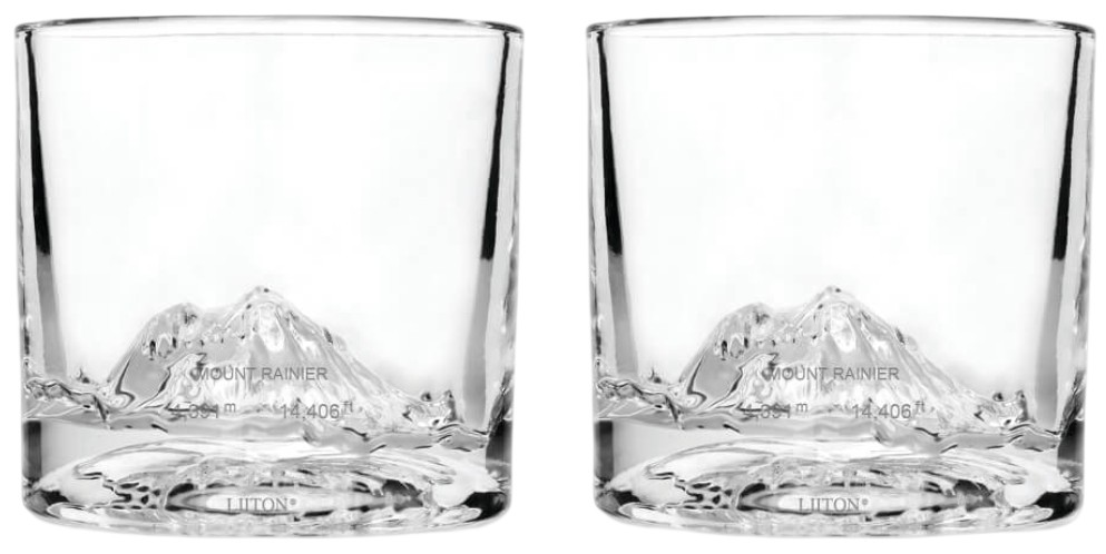Set pahare whisky Liiton - Mount Rainier, 260 ml, 2 bucăți