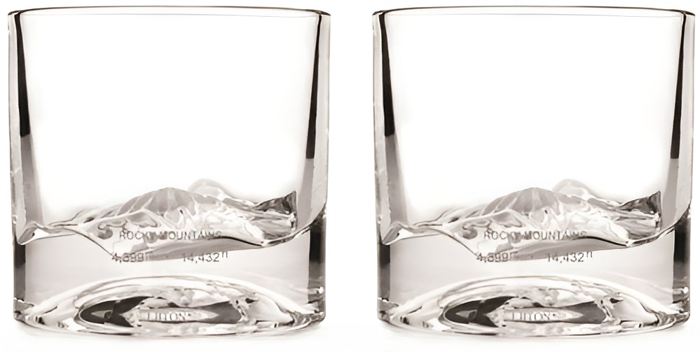 Set pahare whisky Liiton - Rocky Mountain, 240 ml, 2 bucăți