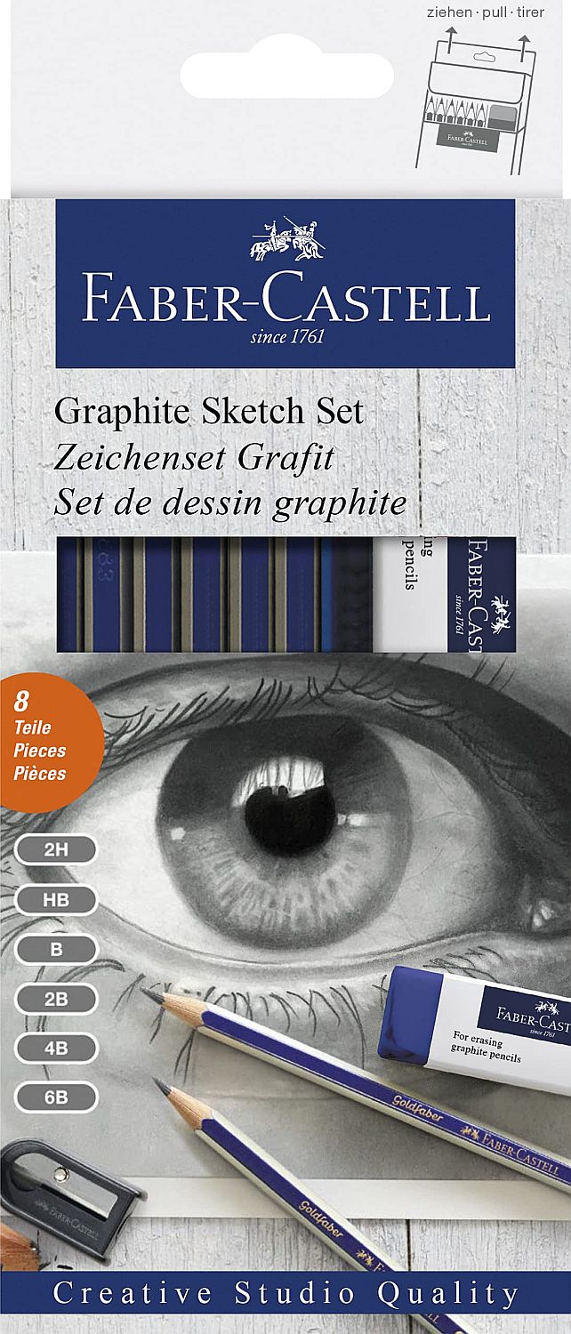 Set creioane negre Faber-Castell - Graphite Sketch Set