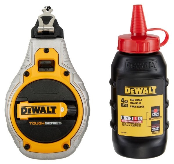Set marker DeWALT - Toughseries, 30 m, cu vopsea roșie
