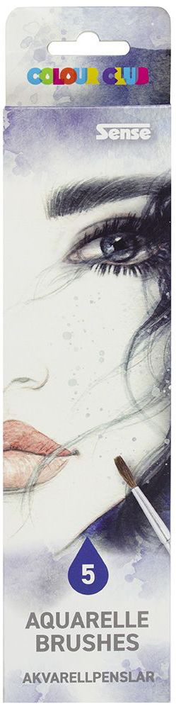 Set de pensule de vopsea Sense - Pentru acuarelă, 5 bucăți