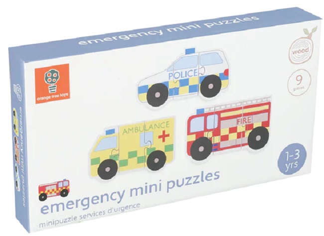 Puzzle din lemn Orange Tree Toys - Mașini