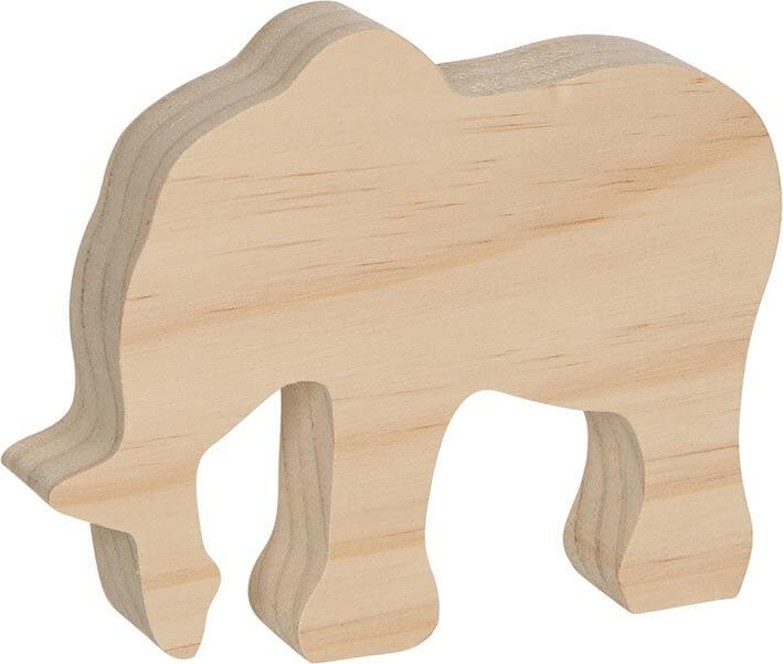Un set de semifabricate din lemn Goki - Trei animale diferite