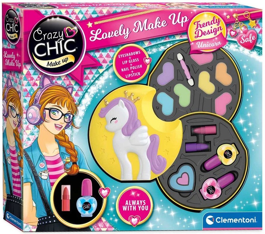 Set de machiaj pentru copii Clementoni - Crazy Chic, Unicorn