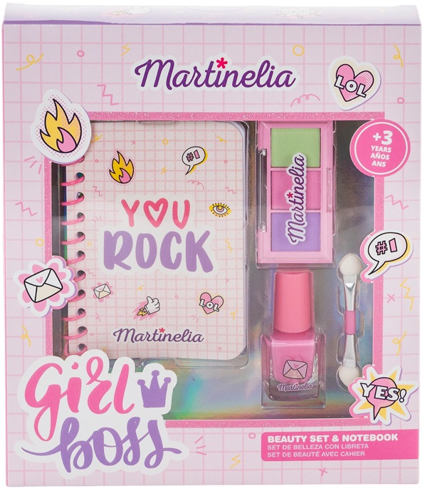 Set de machiaj pentru copii Martinelia - Supergirl, cu carnet