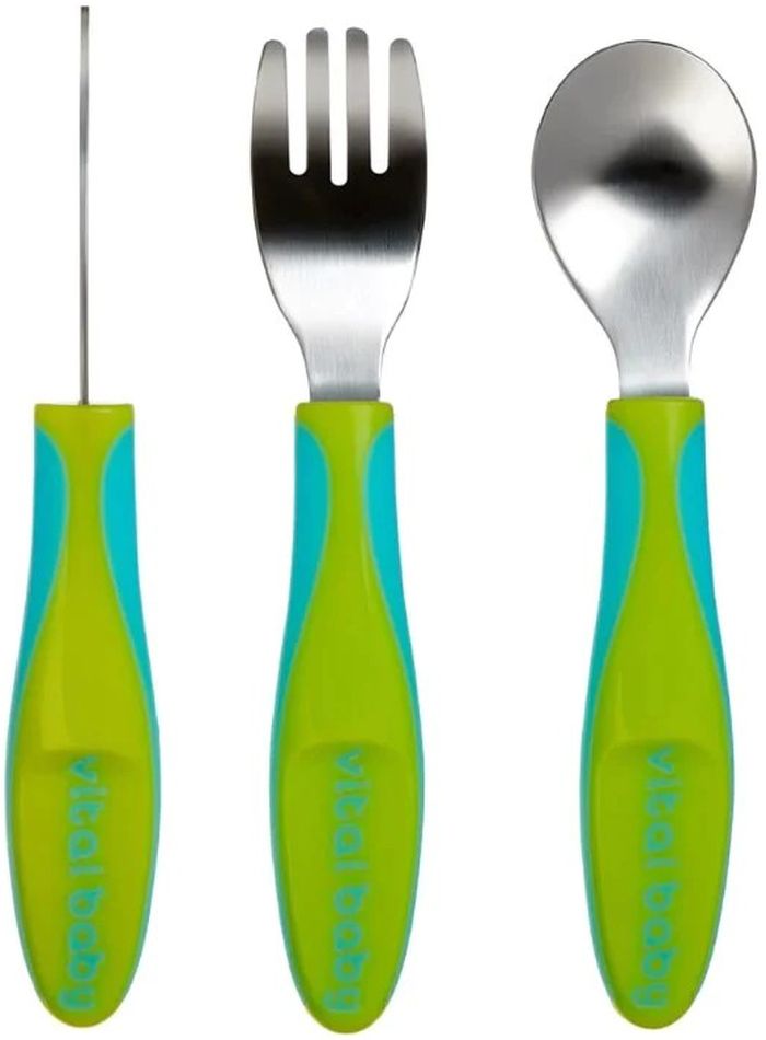 Set de tacâmuri metalice pentru copii Vital Baby - Verde