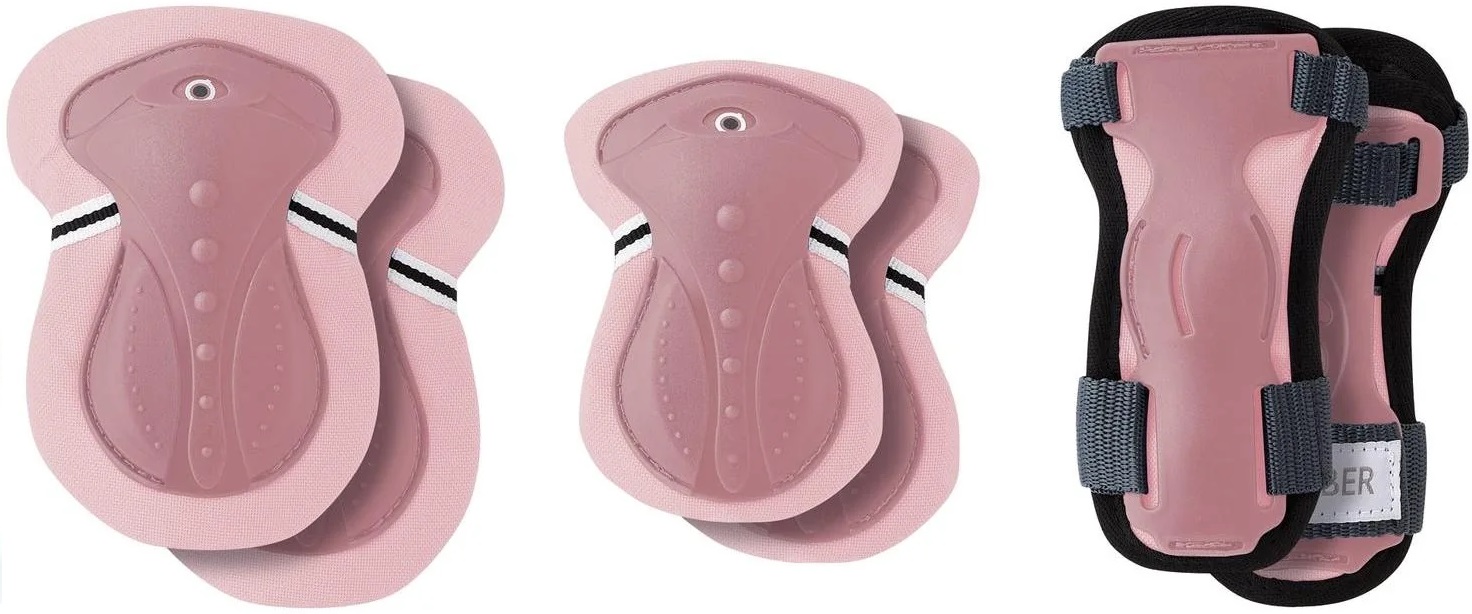 Set de protecții pentru copii Globber - Roz pastel, XS