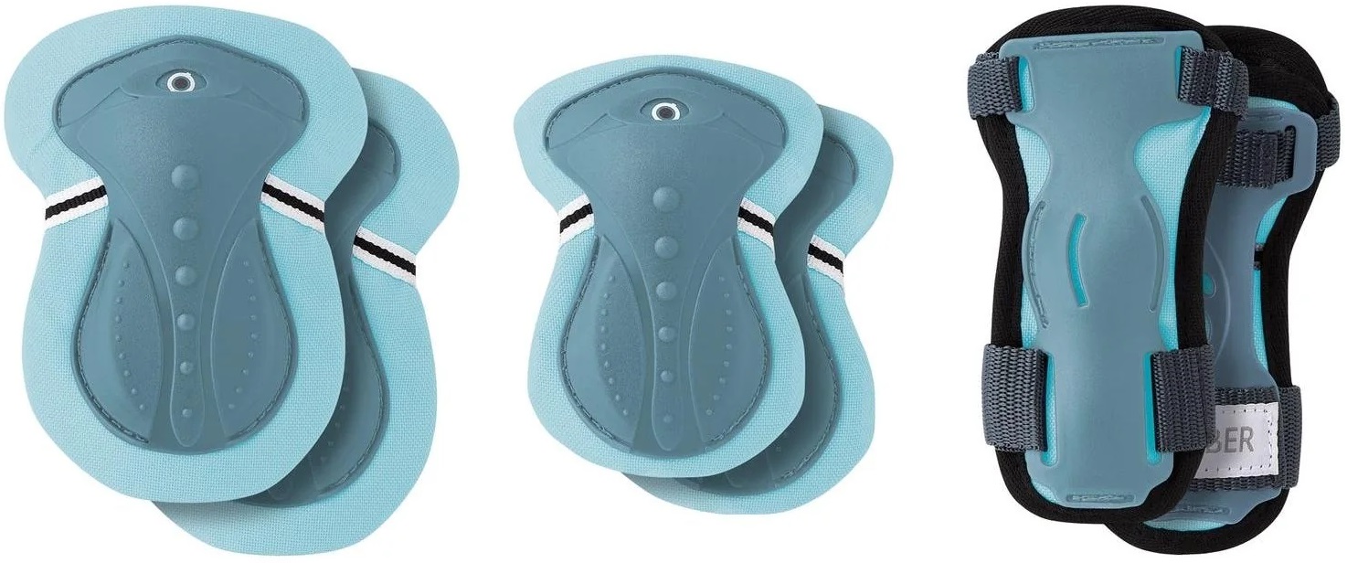 Set de protecții pentru copii Globber - Albastru pastel, XS