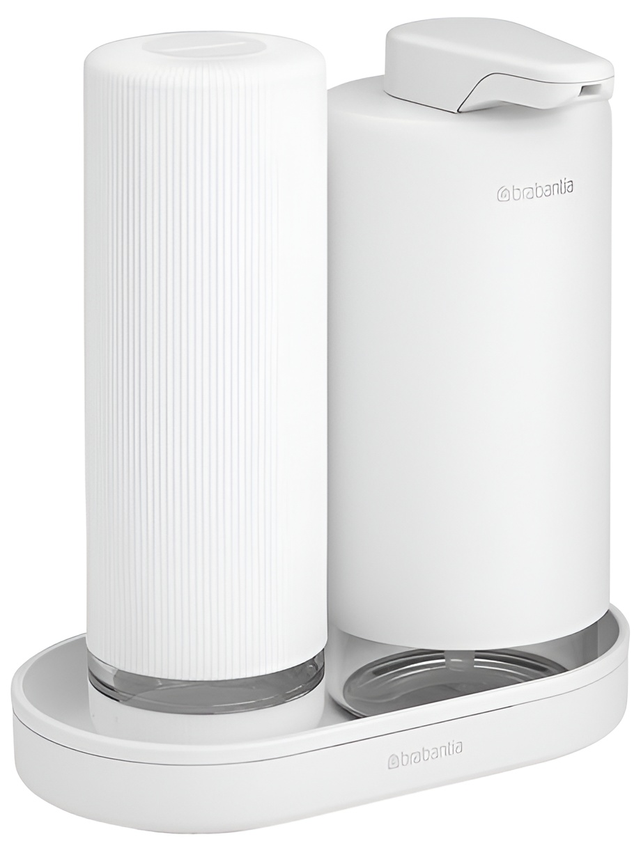 Set dozator de săpun Brabantia - SinkStyle, Mineral Fresh White, 2 x 200 ml