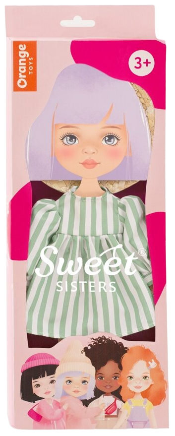 Orange Toys Sweet Sisters Sweet Sisters Set de îmbrăcăminte pentru păpuși - Rochie cu dungi