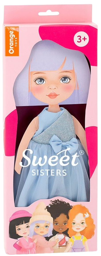 Orange Toys Sweet Sisters Sweet Sisters Set de îmbrăcăminte pentru păpuși - Rochie din satin albastru