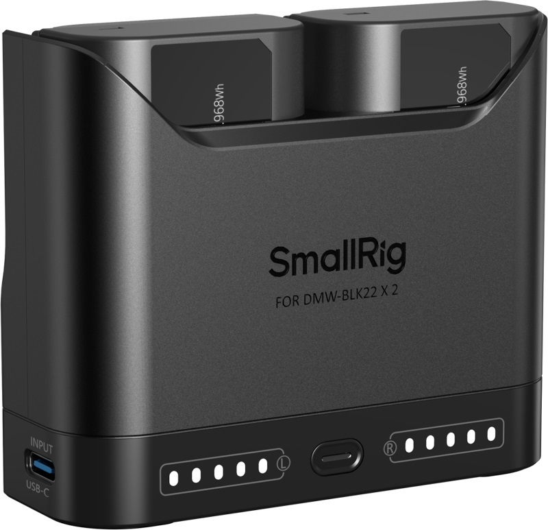 Set de două baterii și încărcător SmallRig - Turbo,  Panasonic DMW-BLK22