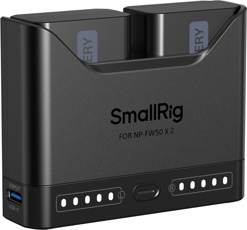 Set de două baterii și încărcător SmallRig - Turbo, Sony NP-FW50