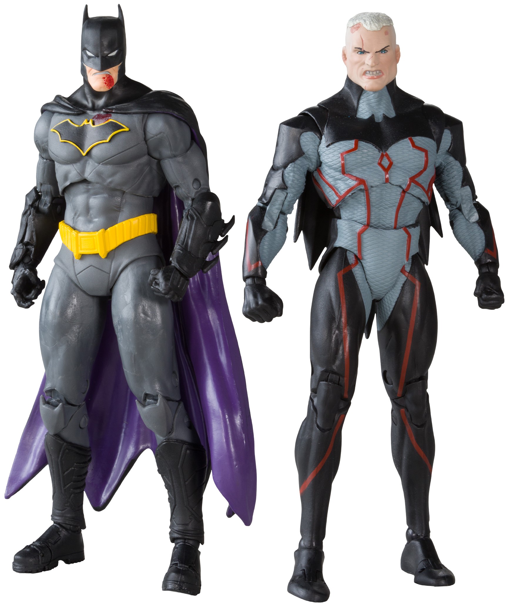 Set figurine de acțiune McFarlane DC Comics: Multiverse - Omega vs Batman (Gold Label), 18 cm