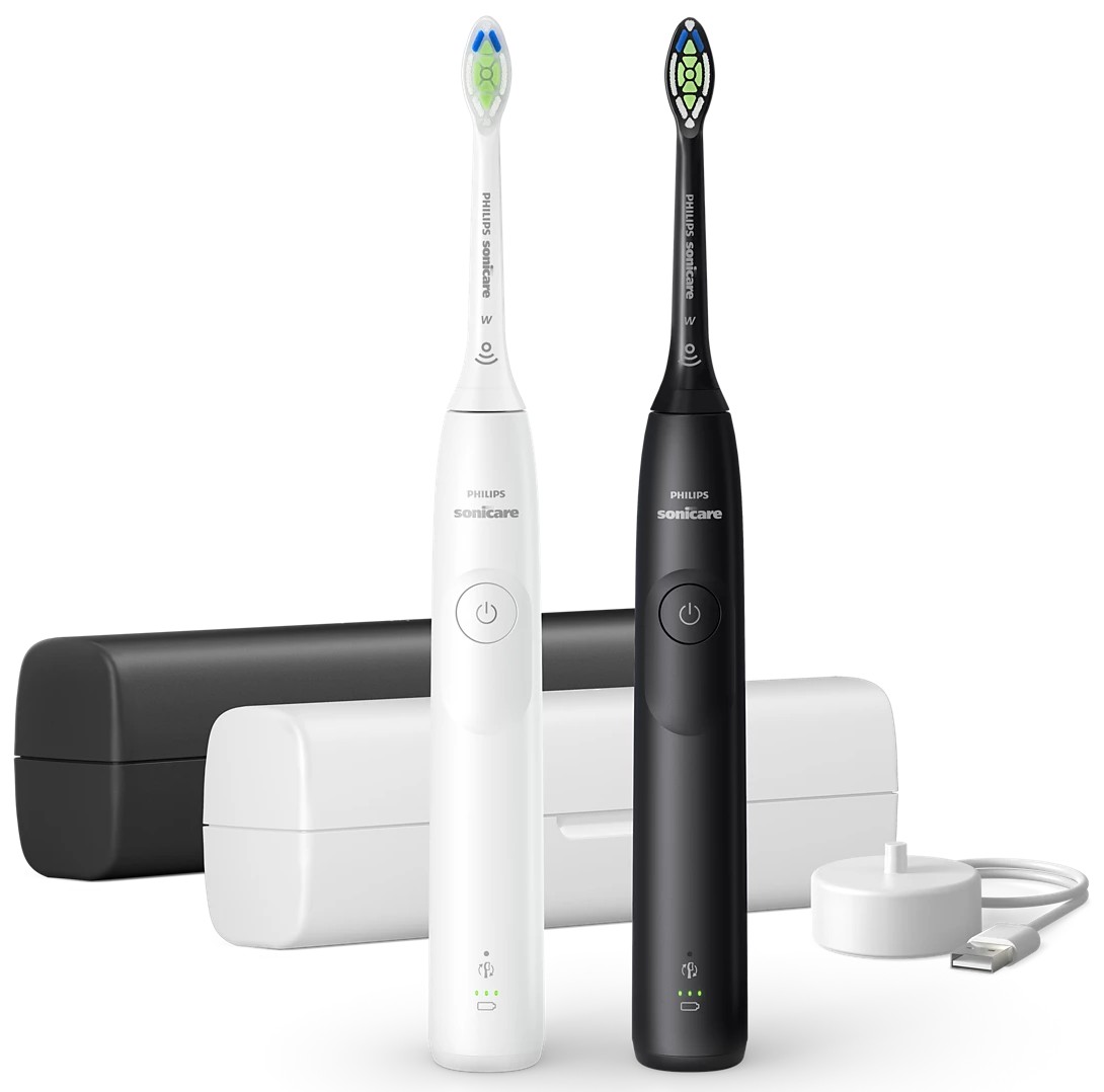 Set de periuțe de dinți electrice Philips - Sonicare 5300, neagră/albă