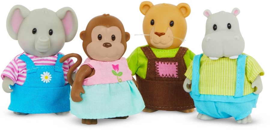 Set figurine Battat Li'l Woodzeez - Familia prietenilor, 4 buc.