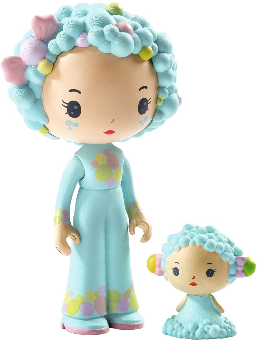 Set de figuri  Djeco Tinyly - Cameră albastră a lui Blue and Bubble