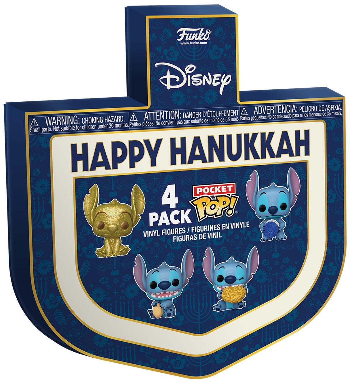 Set de figuri Funko Pocket POP! Disney: Lilo &amp; Stitch - Happy Hanukkah