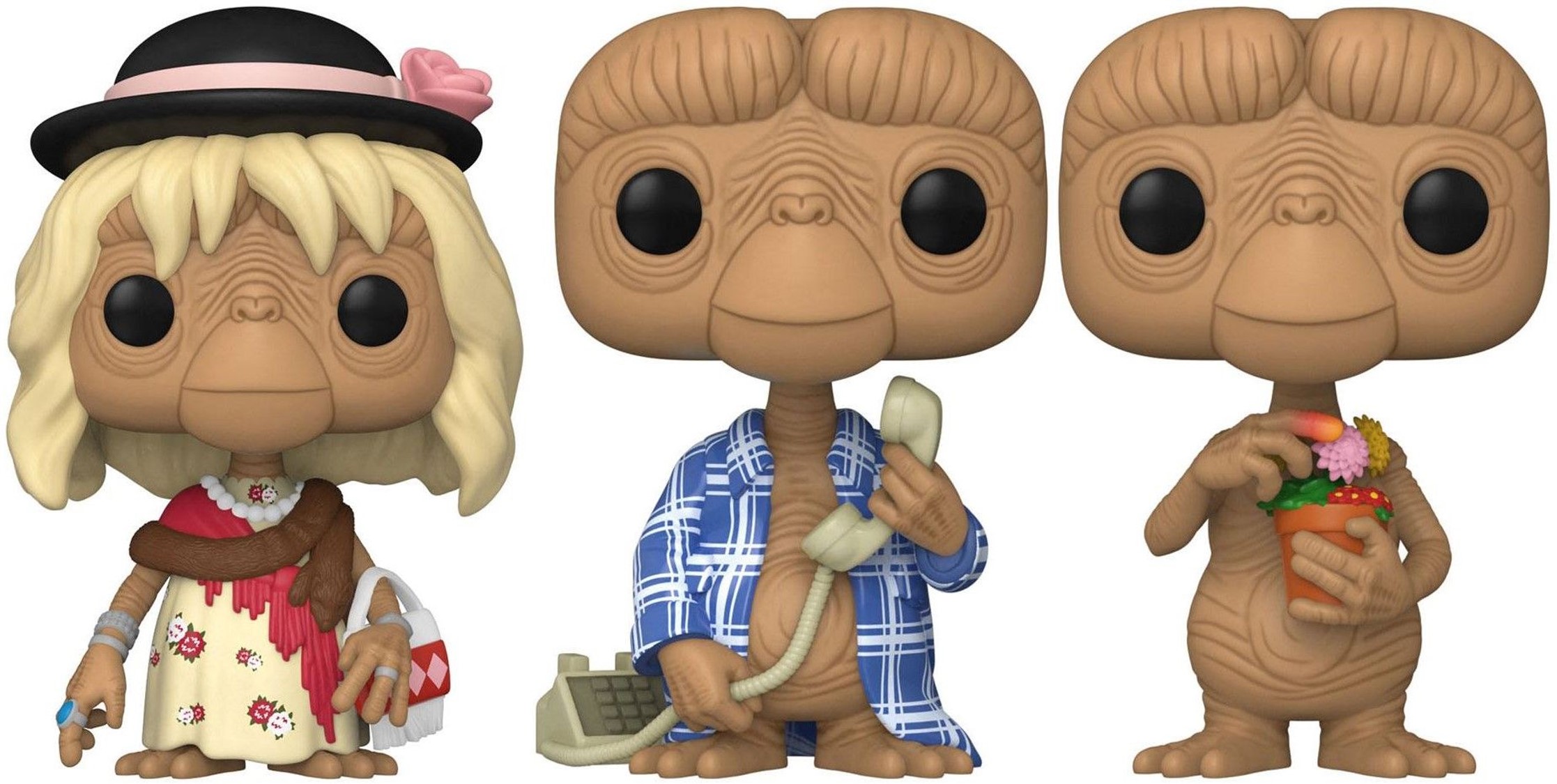 Set figurine Funko POP! Movies: E.T. - E.T. in Disguise, E.T. in Robe, E.T. with Flowers (Special Edition)