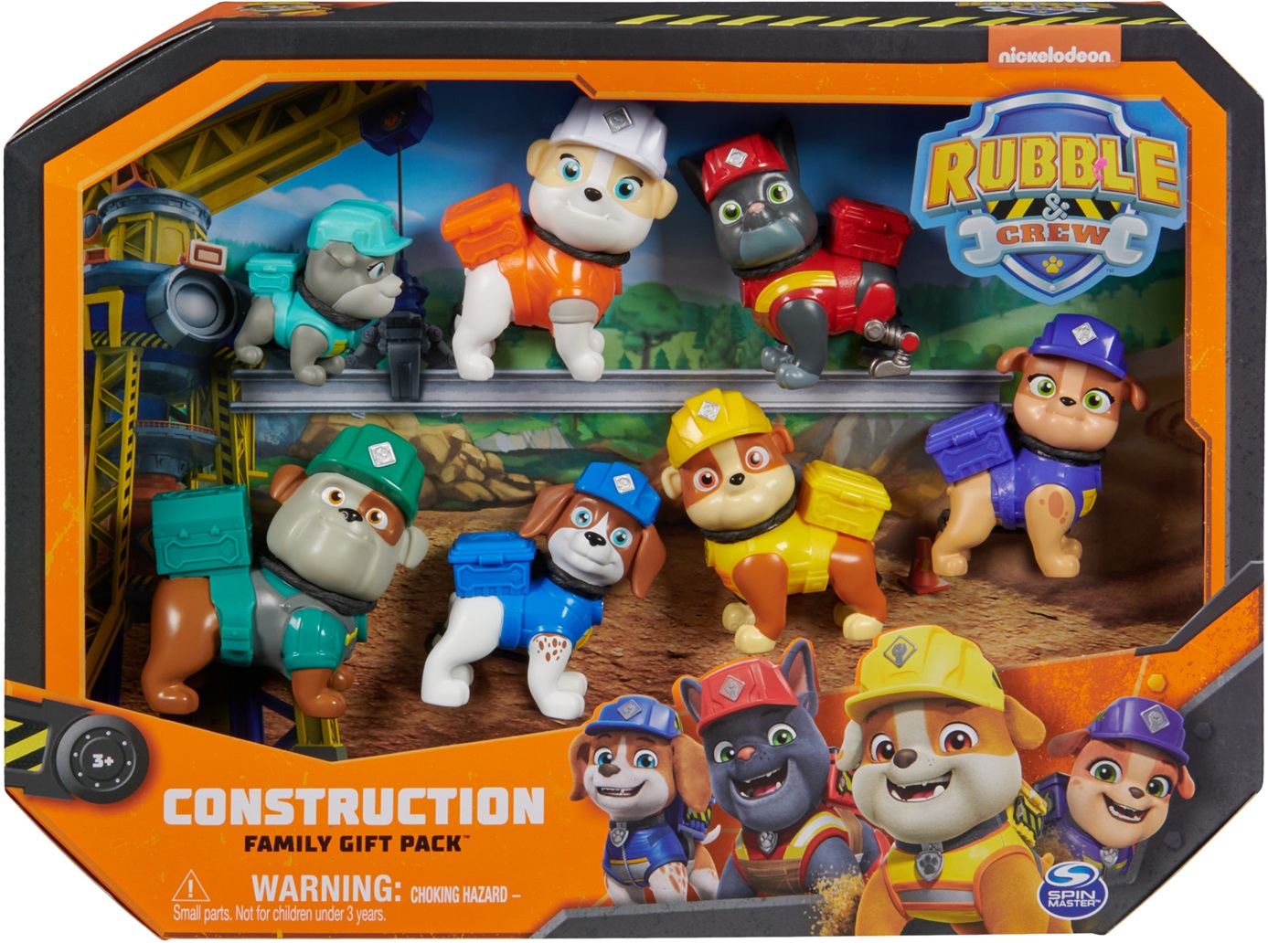 Set de figuri  Spin Master Paw Patrol Rubble &amp; Crew - Familia lui Rubble