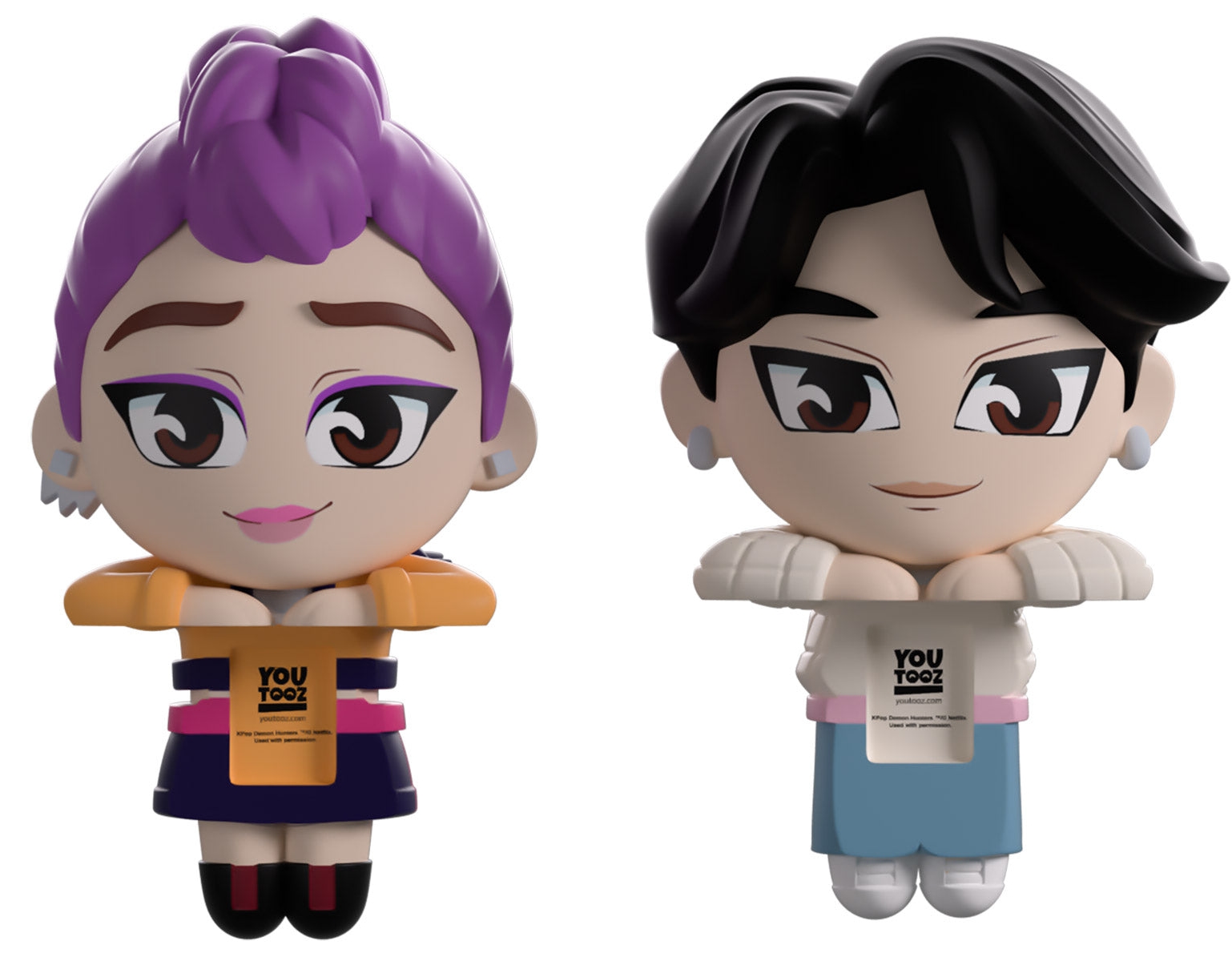 Set figurine Youtooz Animation: Kpop Demon Hunters - Jinu & Rumi (Monitor Buddiez) #8