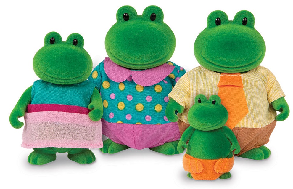 Battat Lil' Woodzeez - Set de figurine pentru familia Frog