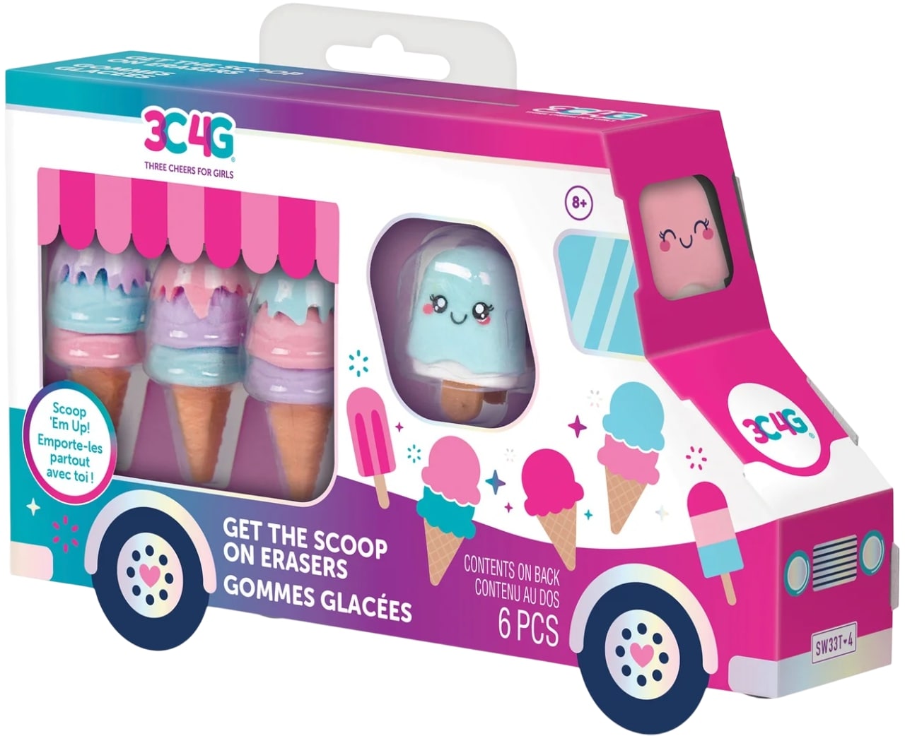 Set de figurine-radiere  3C4G - Get the Scoop On, 6 buc