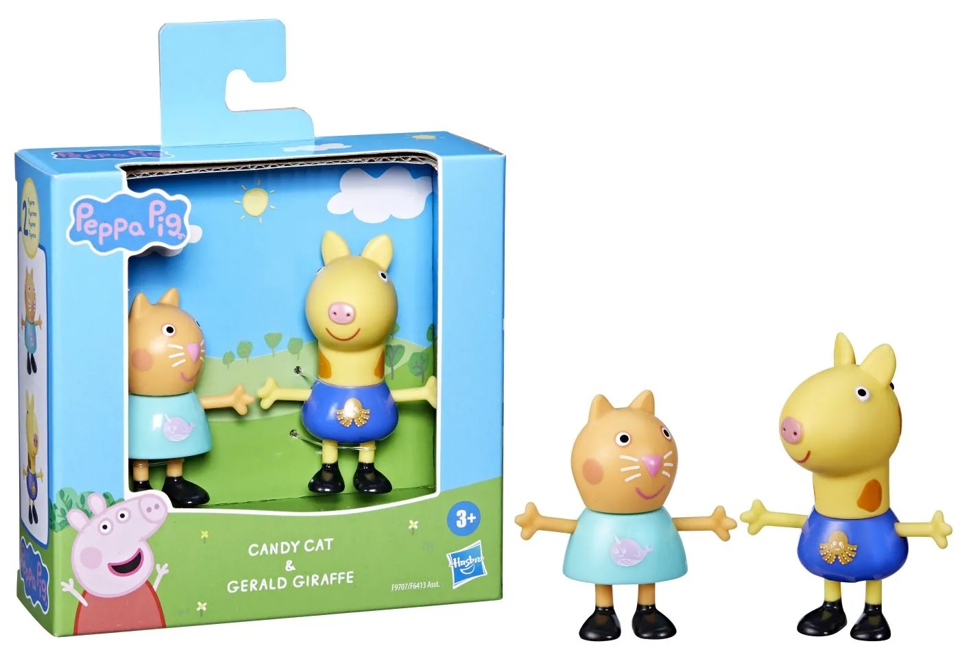 Set de figurine  Hasbro Peppa Pig - Candy Cat &amp; Gerald Giraffe, 2 buc.