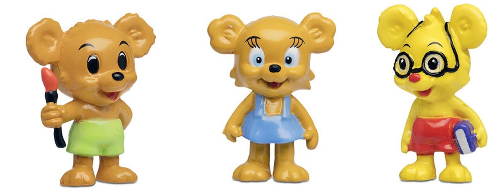 Set figurine Pippi - Bamse, Brum, Nalle-Maja și Teddy