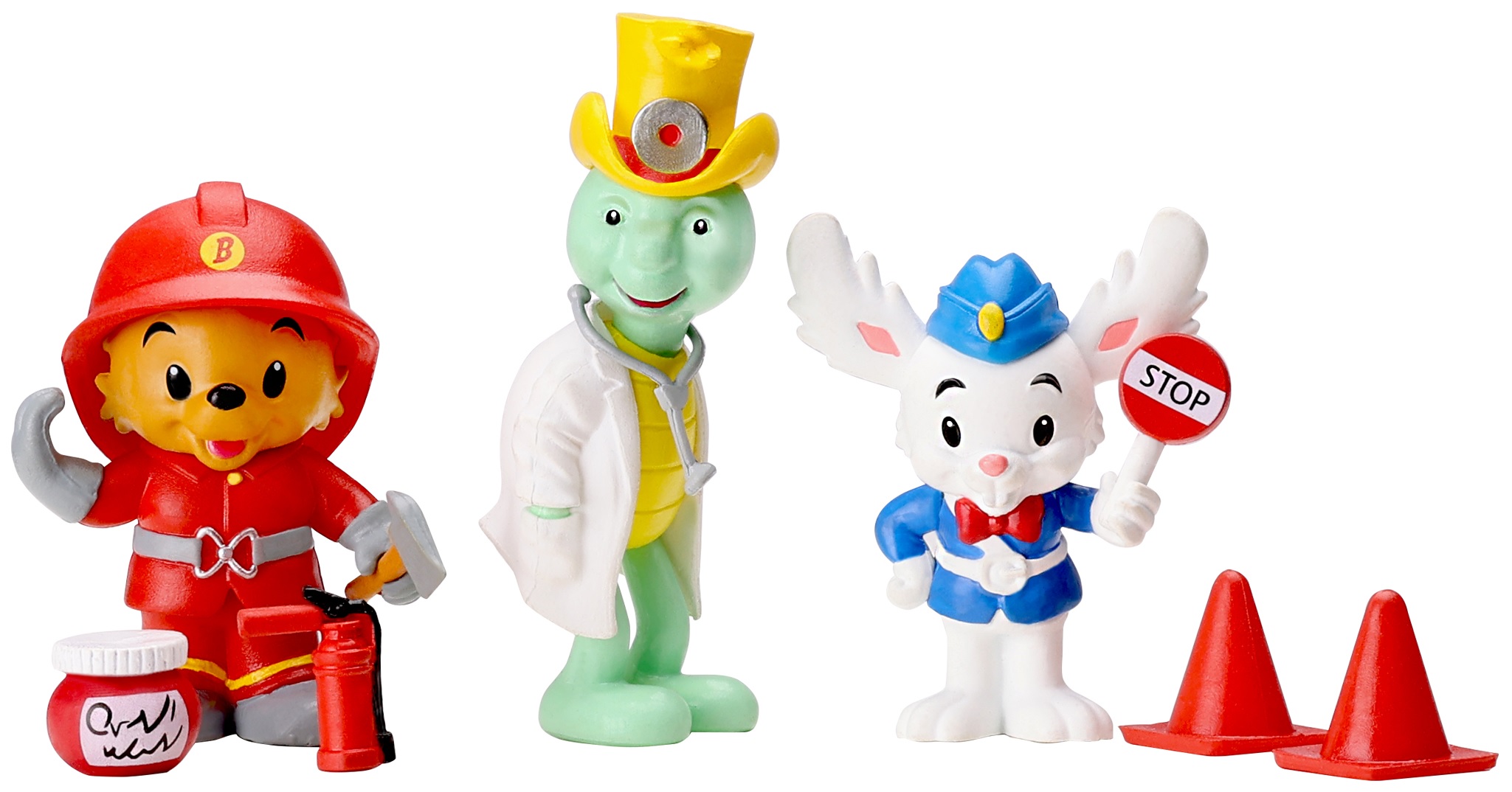 Set de figurine  Micki - Pompierul Bamze, Skoklo și Skalman