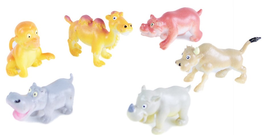 Set de figurine  Rappa - Pui de animale sălbatice I, 6 buc. , 4-4.5 cm