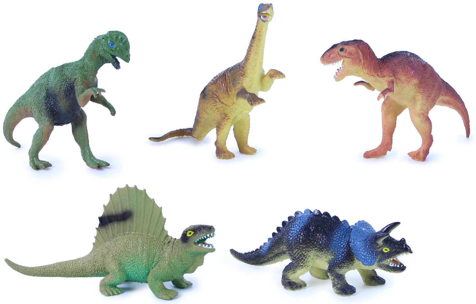 Set de figurine  Rappa  - Dinozaurii , 5 buc. , 13-14 cm