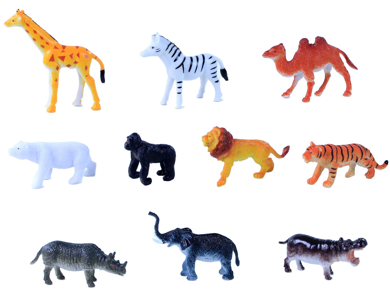 Set de figurine  Rappa - Animale sălbatice , 10 buc. , 5-6.5 cm