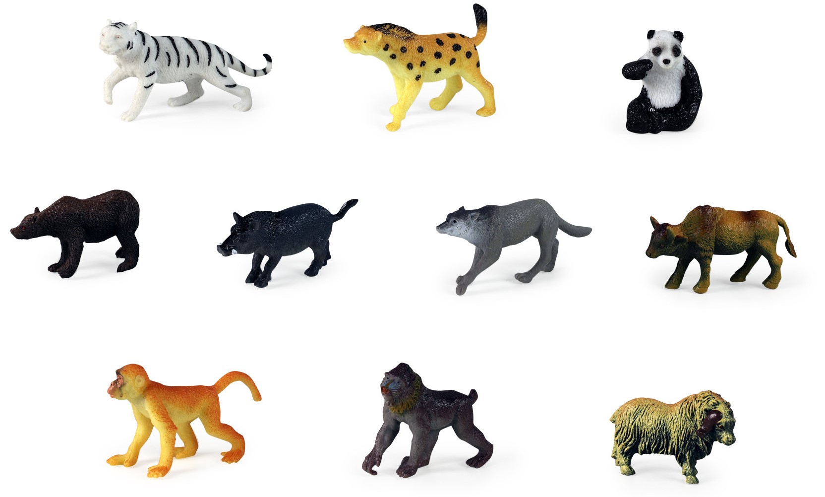 Set de figurine  Rappa - Animale sălbatice  II, 10 buc. , 5 cm