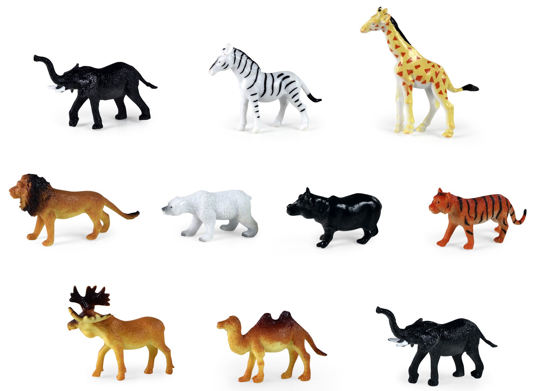 Set de figurine  Rappa - Animale sălbatice  III, 10 buc. , 5 cm