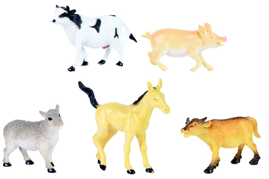 Set de figurine  Rappa - Animale domestice , 5 buc. , 7-9 cm
