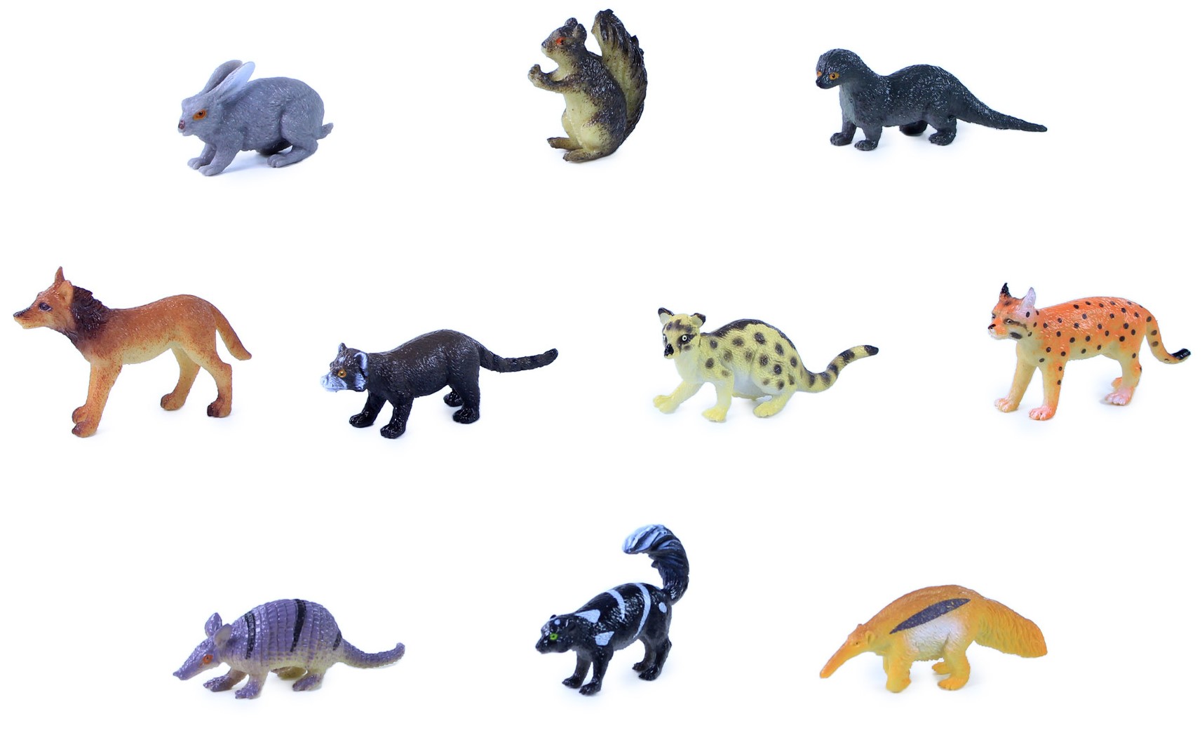 Set de figurine  Rappa - Animale din pădure, 10 buc. , 3-5 cm