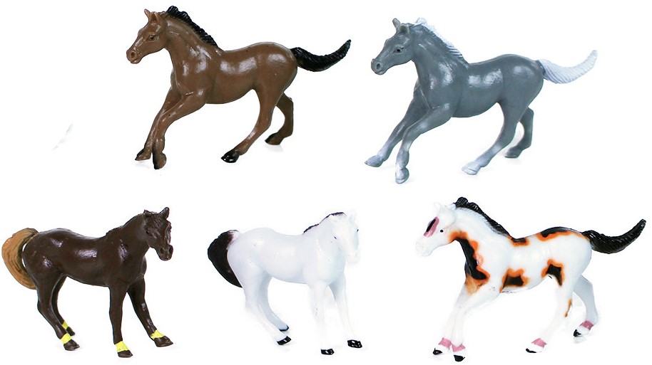 Set de figurine  Rappa - caiI, 5 buc. , 6 cm