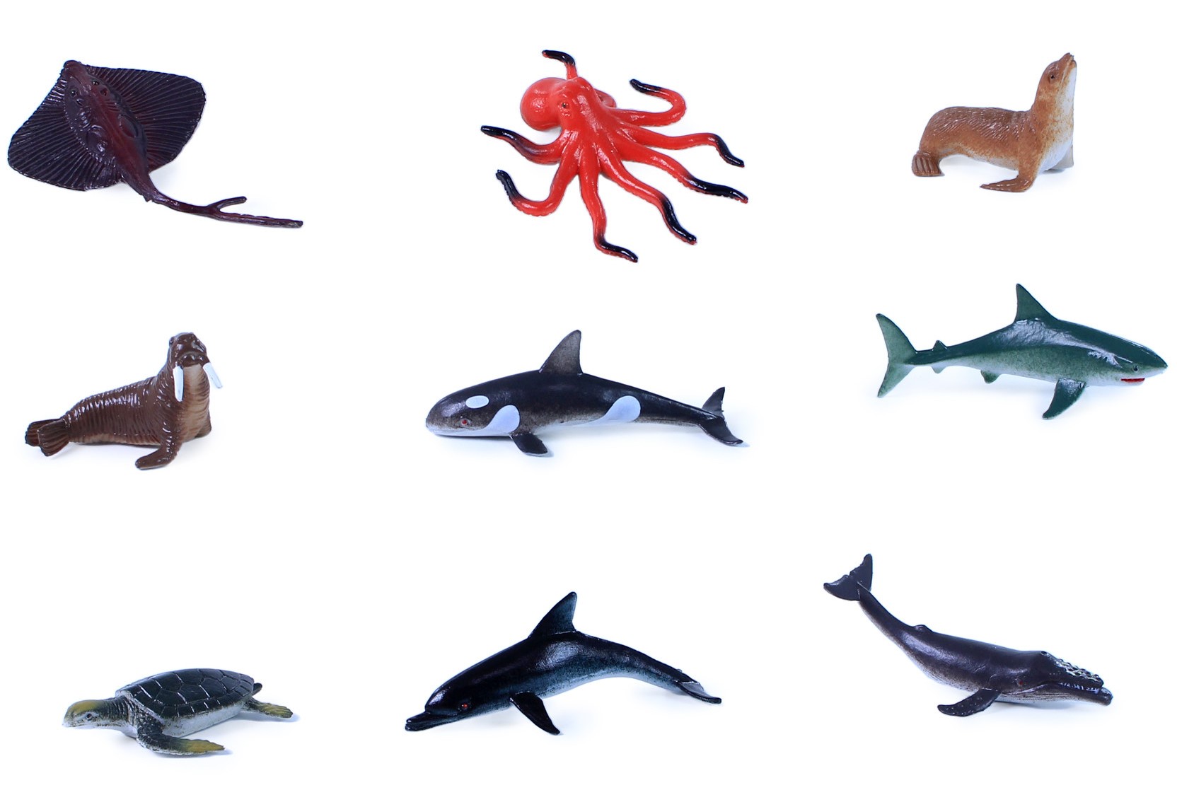 Set de figurine  Rappa - Animale marine, 9 buc. , 5-8 cm