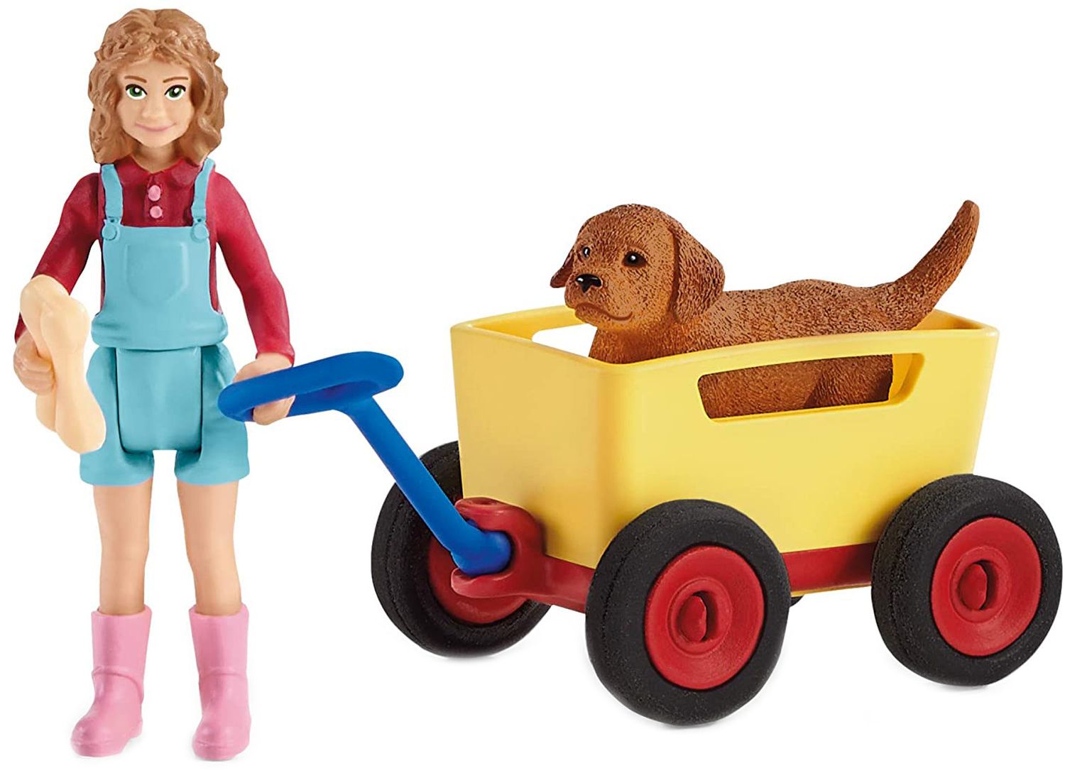 Set figurine Schleich Farm Life - Fetita cu caine si carucior