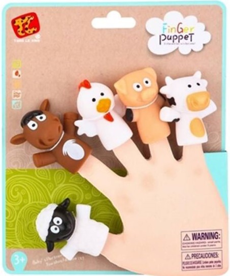 Raya Toys Rubber Finger Figures Set - Animale