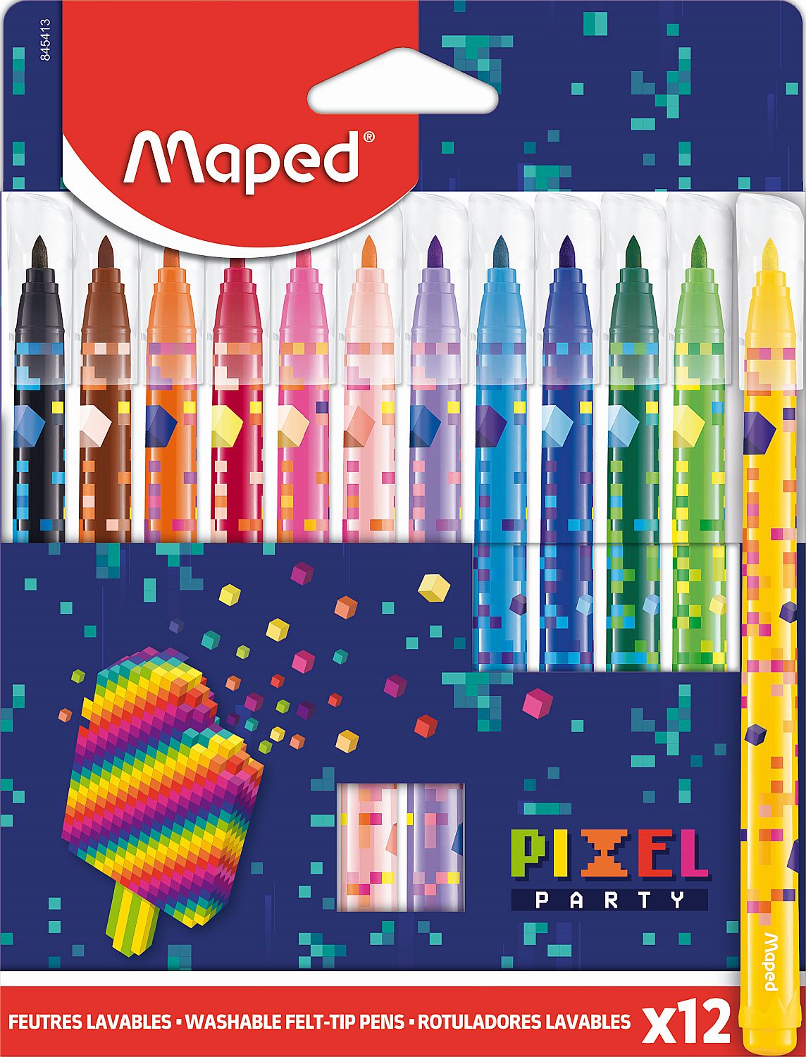 Set carioci Maped Color Peps - Pixel Party, 12 culori