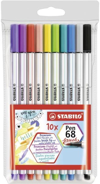 Set carioci Stabilo -  Pen 68, 10 culori