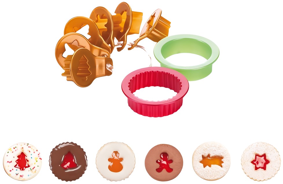 Set de forme pentru biscuiți  Tescoma - Delicia, 8 bucăți, Moș Crăciun