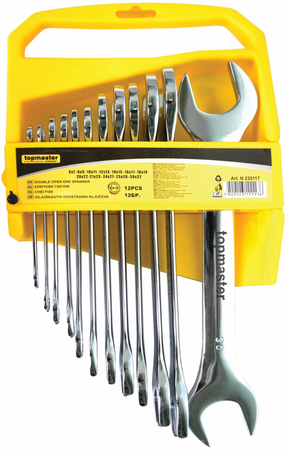 Set de chei fixe Top Master - Pro, 6-32 mm, 12 buc.