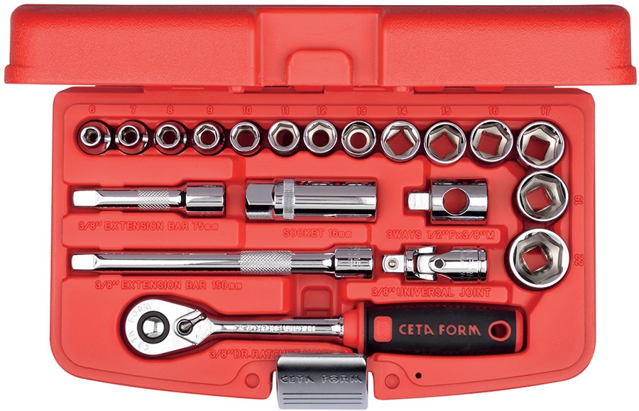 Gedore set  Ceta Form - 29084, 20 piese , 3/8'', 6-22 mm