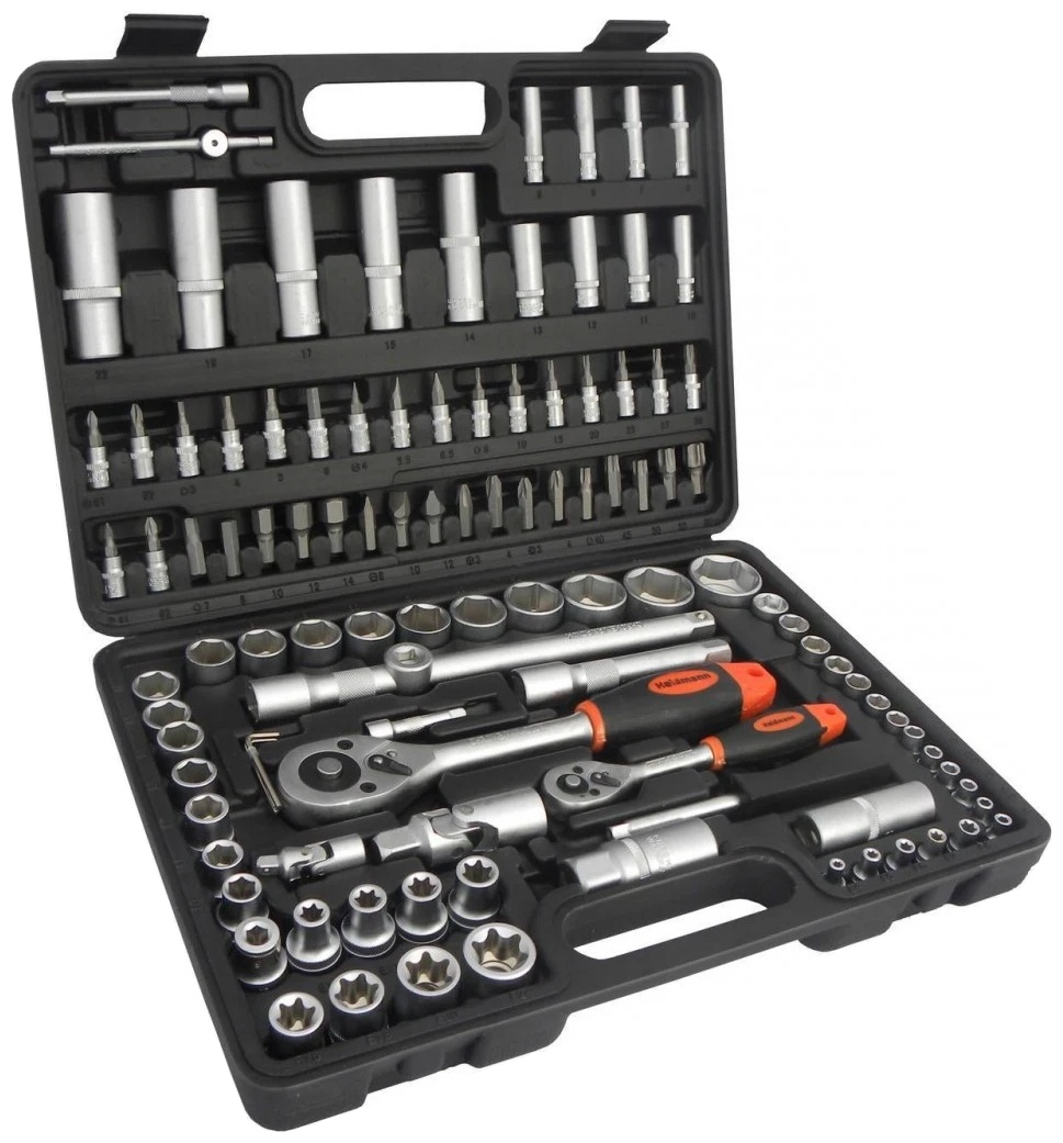 Set de gedore Geko - Heidman, G10151 1/2 și 1/4 CR-V, 108 piese