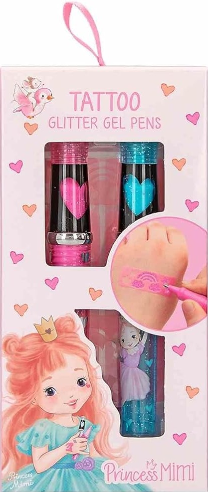 Set de pixuri gel pentru tatuaje Depesche Princess Mimi - 2 buc, sortiment