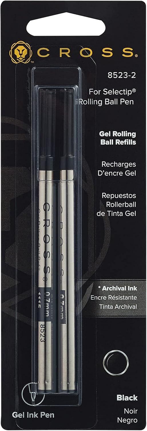 Set rezerve cu gel pentru roller Cross - 2 buc, negru