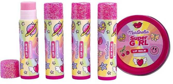 Set de luciu de buze Martinelia Supergirl - 5 piese